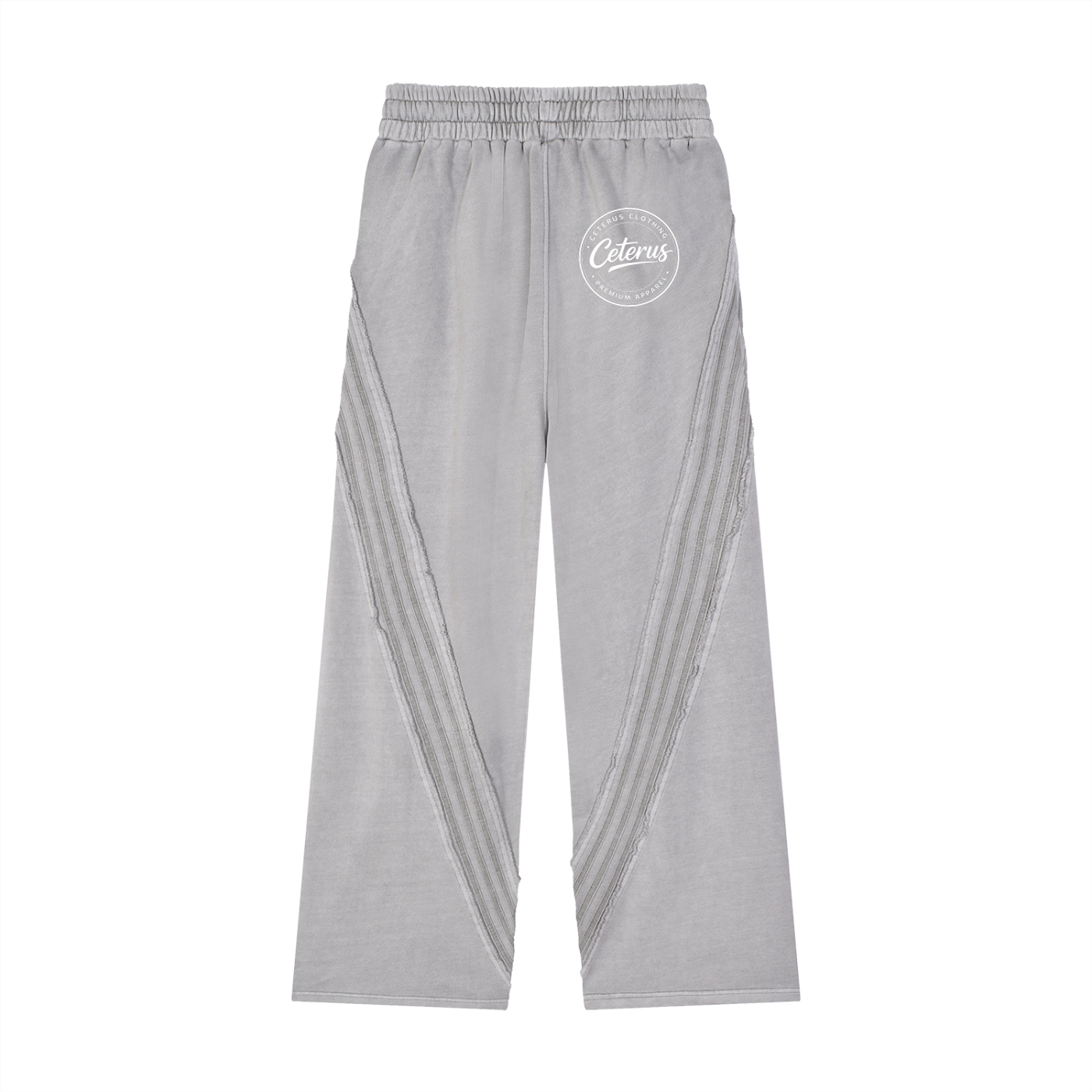 Snow Washed Tape Raw Edge Sweatpants