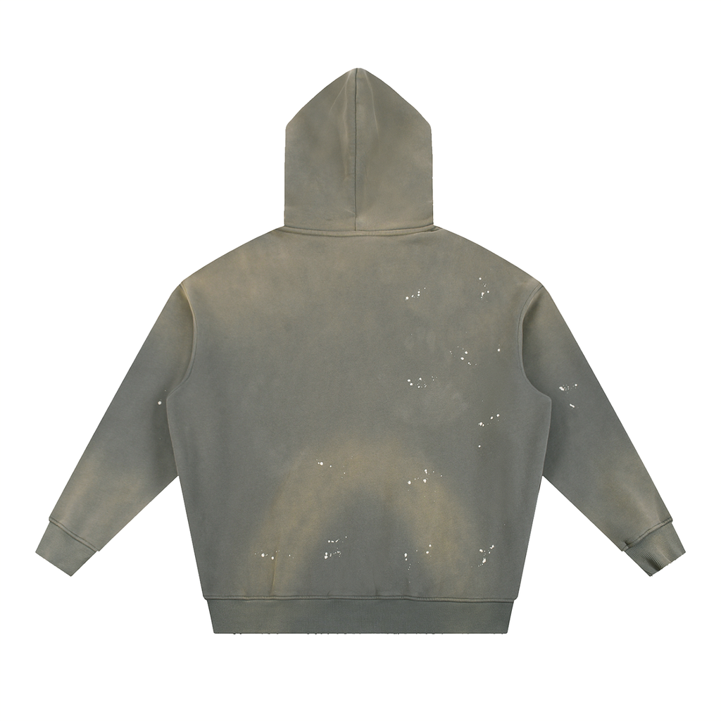 Vintage Washed Frayed Hoodie