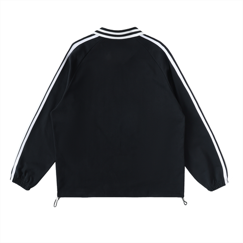 Ceterus striped Lapel Collar Sweatshirt