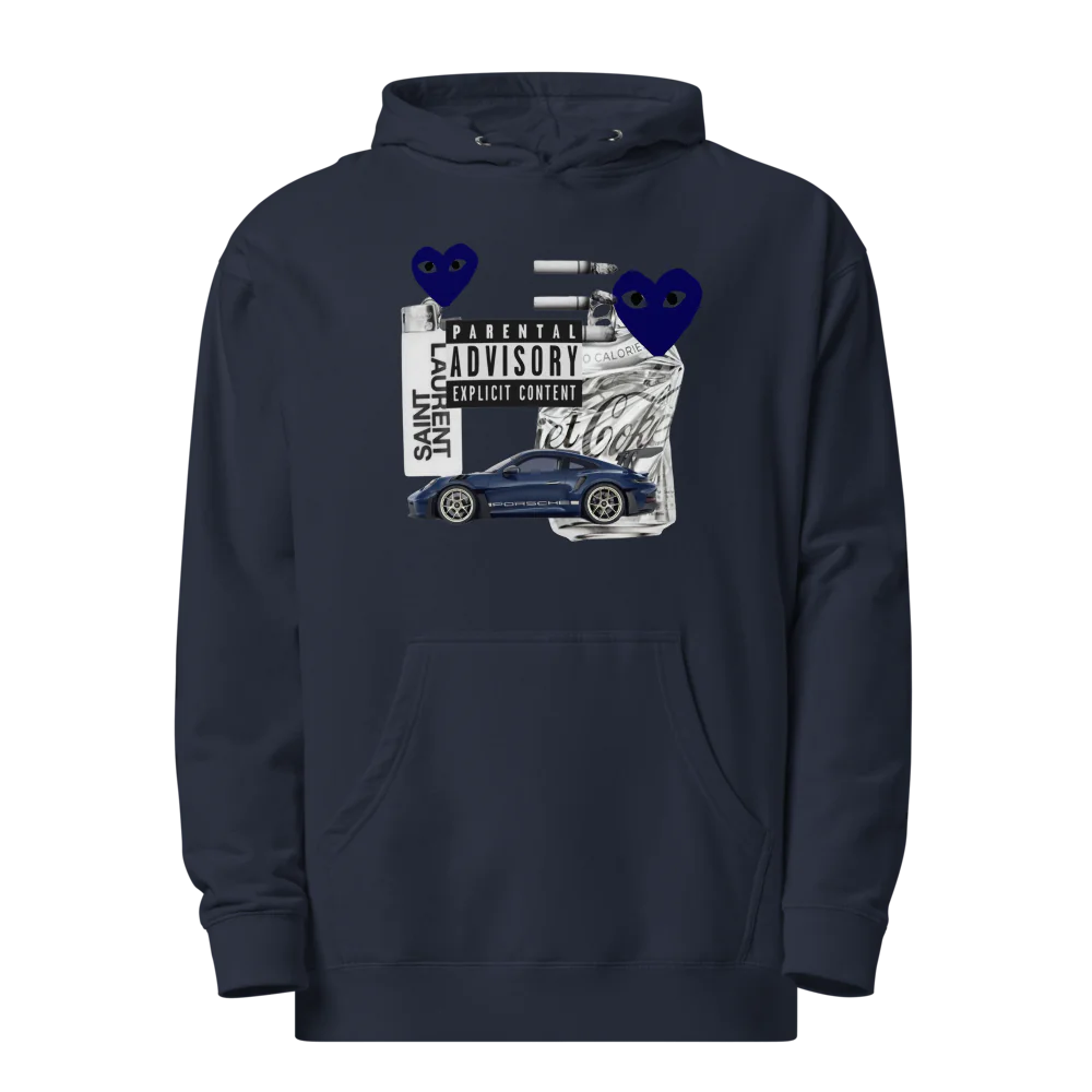 EveryWear Unisex Fleece Hoodie Blue