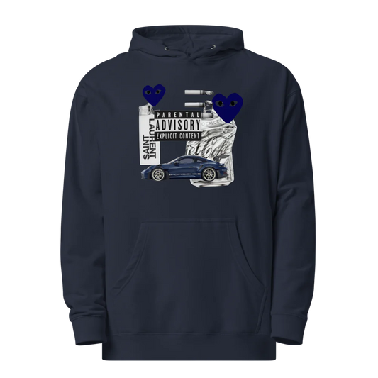 EveryWear Unisex Fleece Hoodie Blue