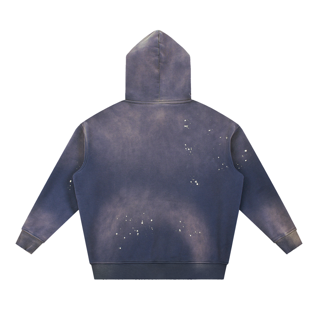 Vintage Washed Frayed Hoodie