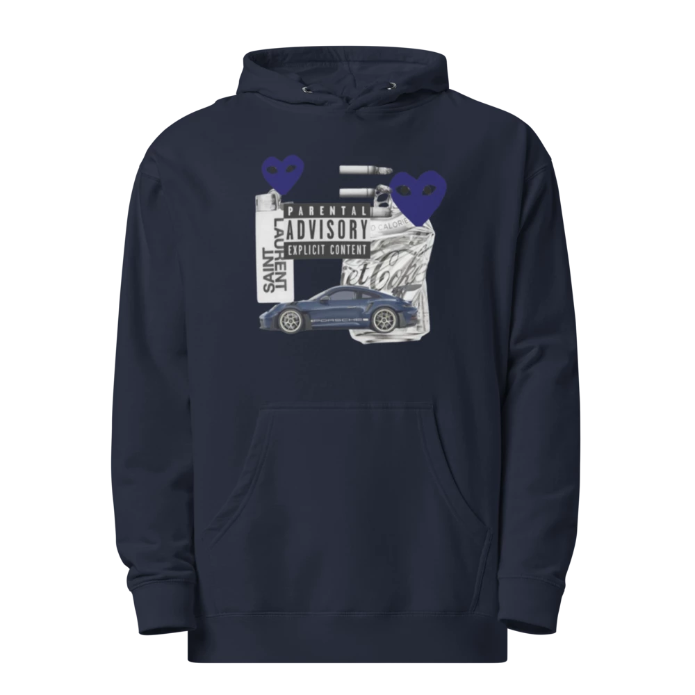 EveryWear Unisex Fleece Hoodie Blue