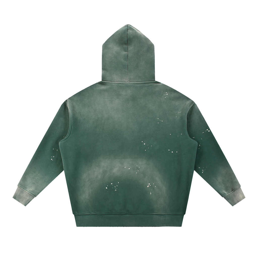 Vintage Washed Frayed Hoodie