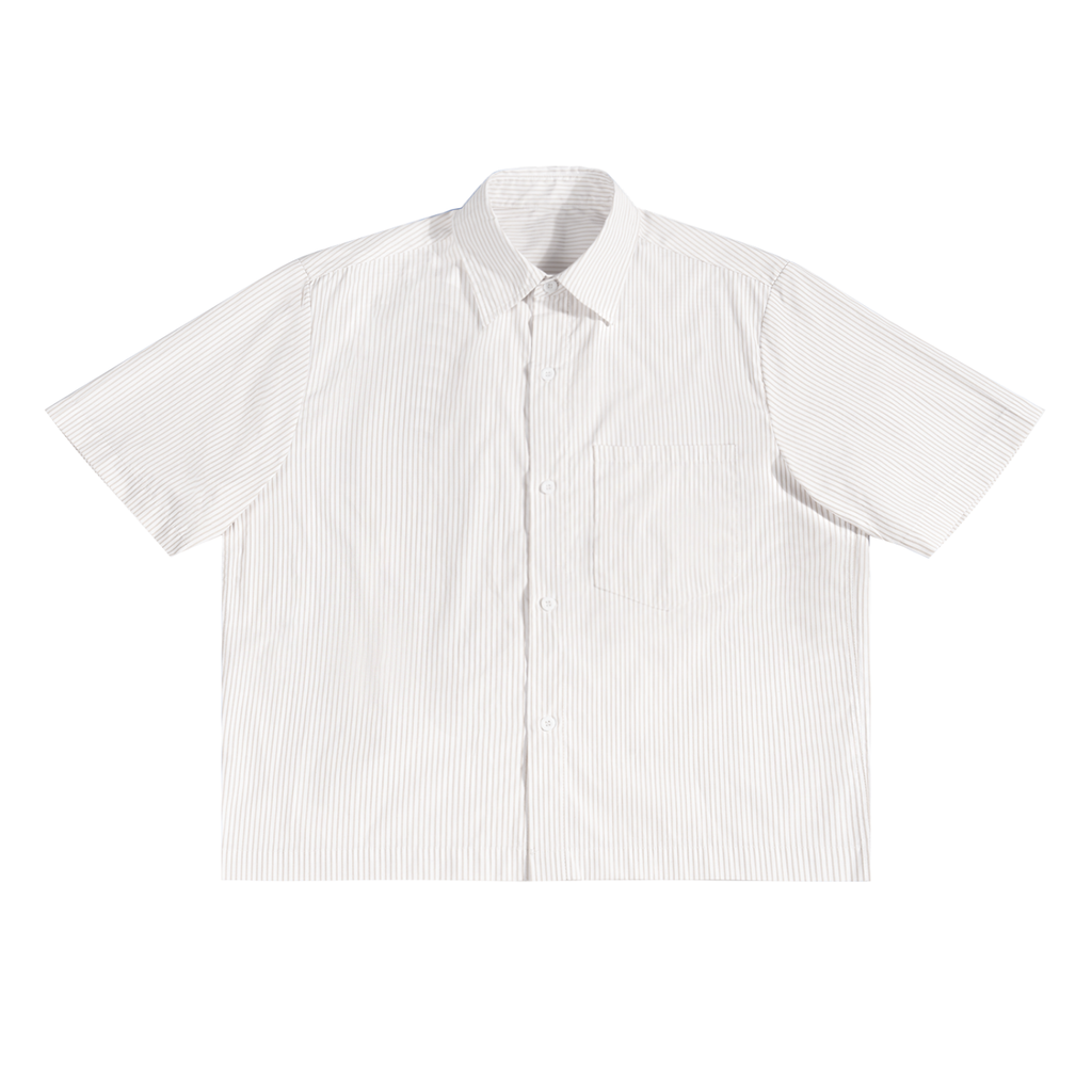 Oversized Vertical Stripe Boxy Shirt